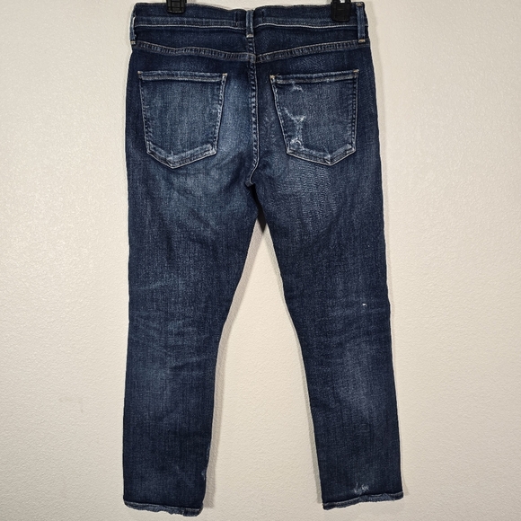 Agolde Isabel Slim Fit Boyfriend Starwood Slight Distressed Jeans Size 27 - Picture 9 of 13